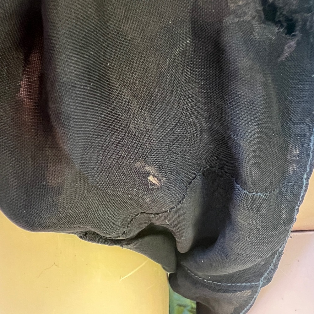 VINTAGE BLACK SHEER UNDER GARMENT- Small - Picture 7 of 9